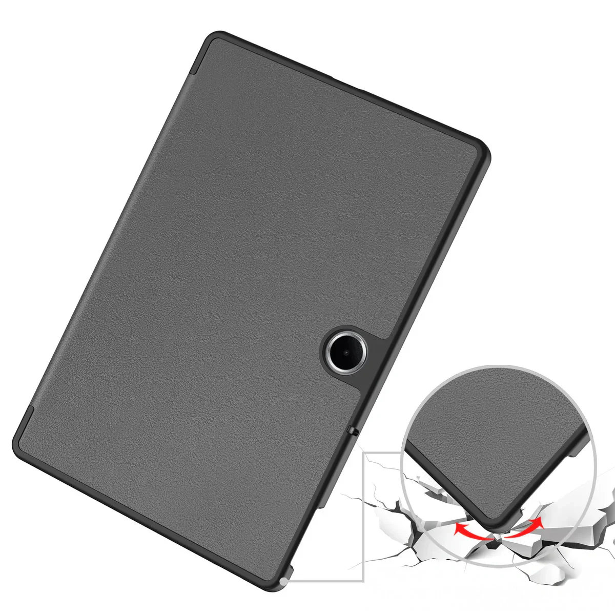 Schutzhülle für OnePlus Pad Lite / Oppo Pad SE, Bizon Case Tab Croc, Grau - Image 3