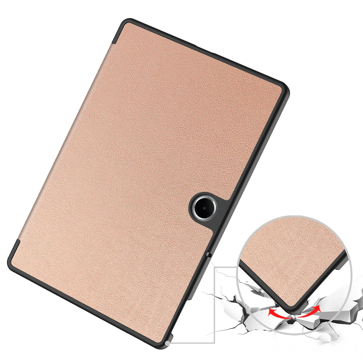 Schutzhülle für OnePlus Pad Lite / Oppo Pad SE, Bizon Case Tab Croc, Rosegold - Image 3