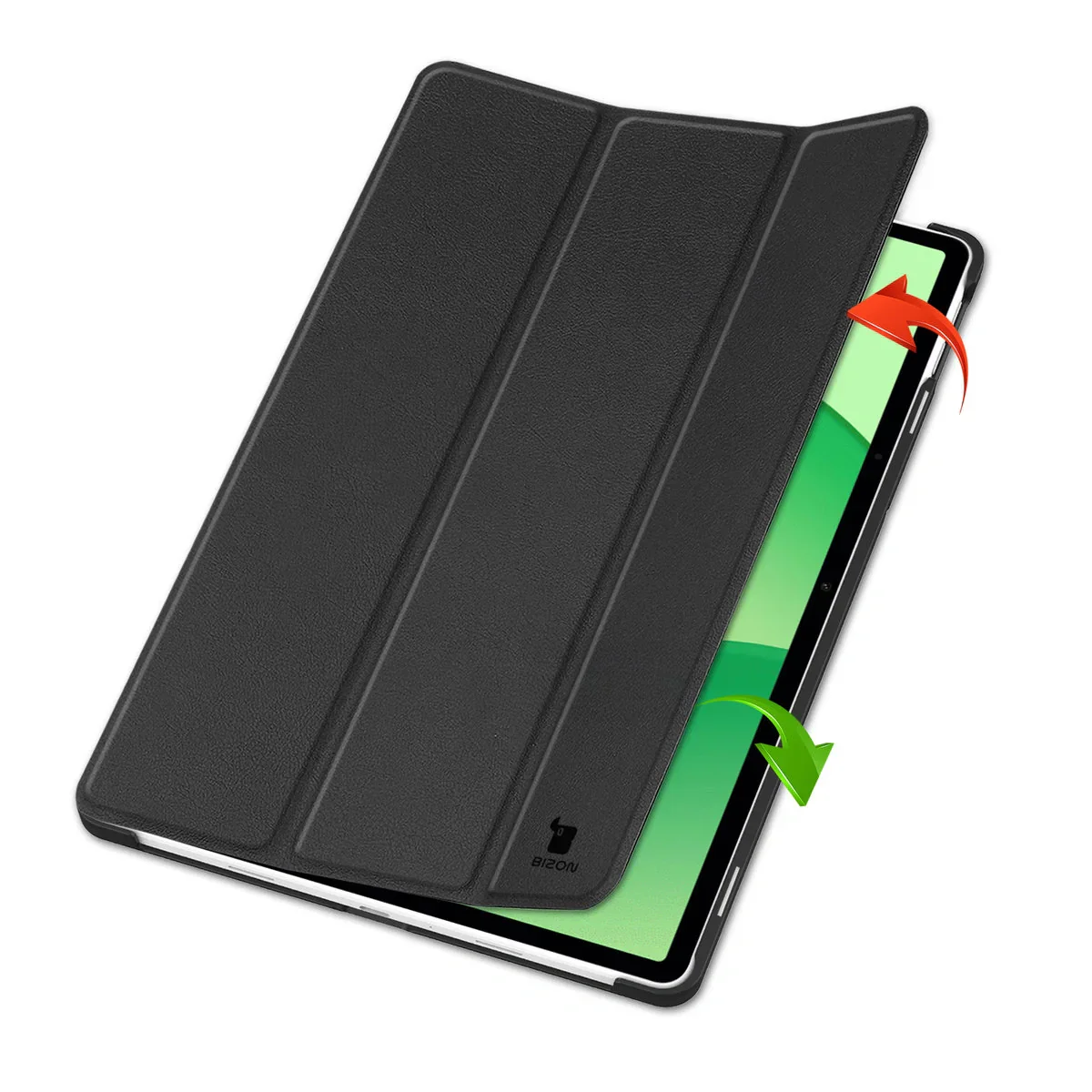 Schutzhülle für OnePlus Pad Lite / Oppo Pad SE, Bizon Case Tab Croc, Schwarz - Image 6