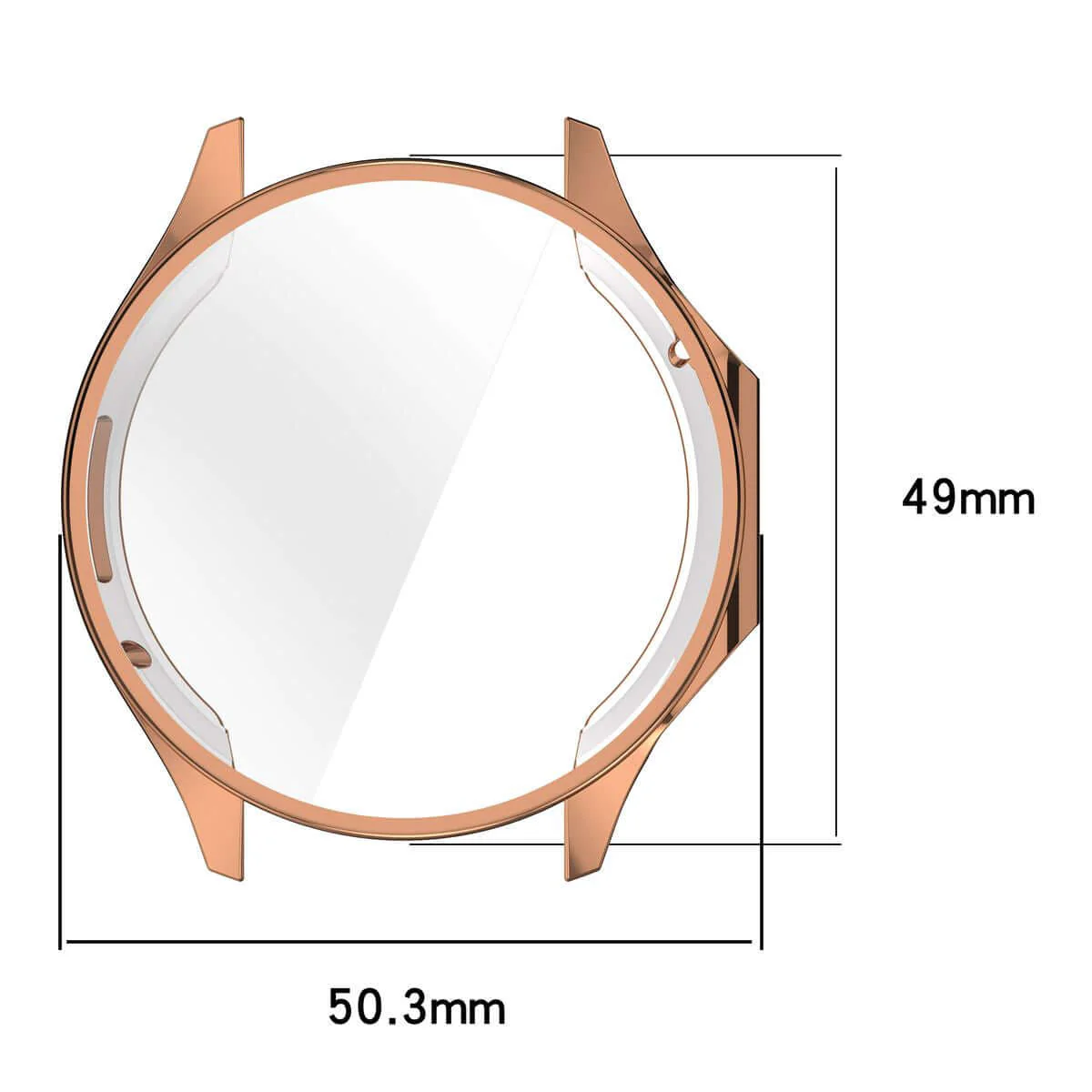 Schutzhülle für OnePlus Watch 3 / Oppo Watch X2, Bizon Case Watch Felipe, Rosegold - Image 2