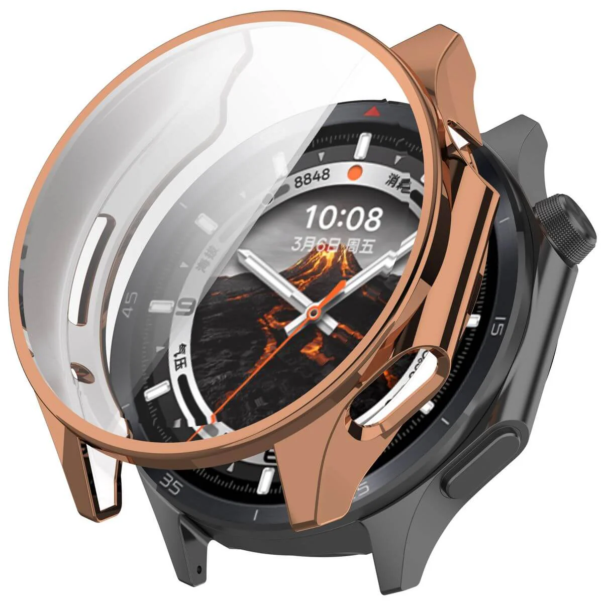 Schutzhülle für OnePlus Watch 3 / Oppo Watch X2, Bizon Case Watch Felipe, Rosegold - Image 7