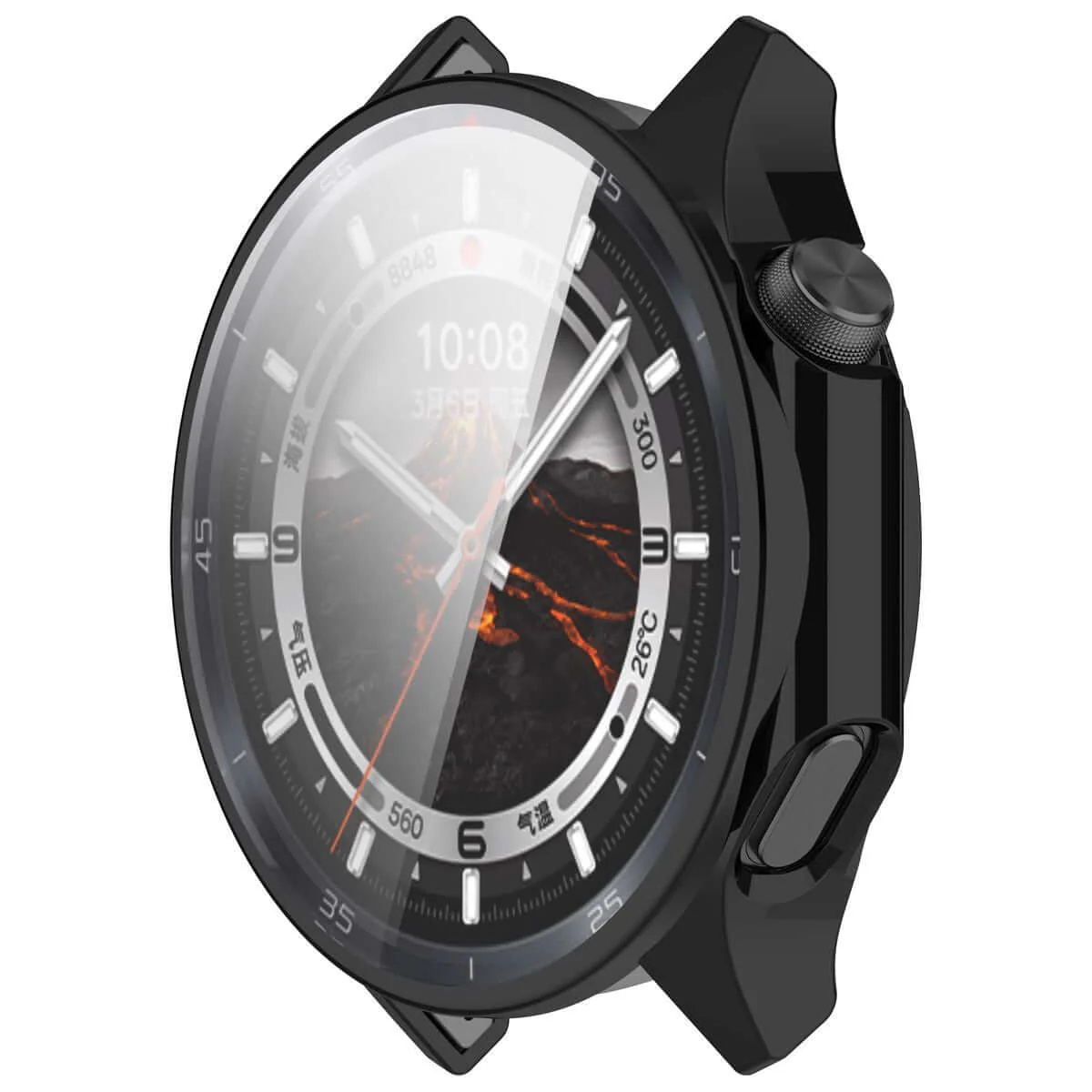 Schutzhülle für OnePlus Watch 3 / Oppo Watch X2, Bizon Case Watch Felipe, Schwarz - Image 8