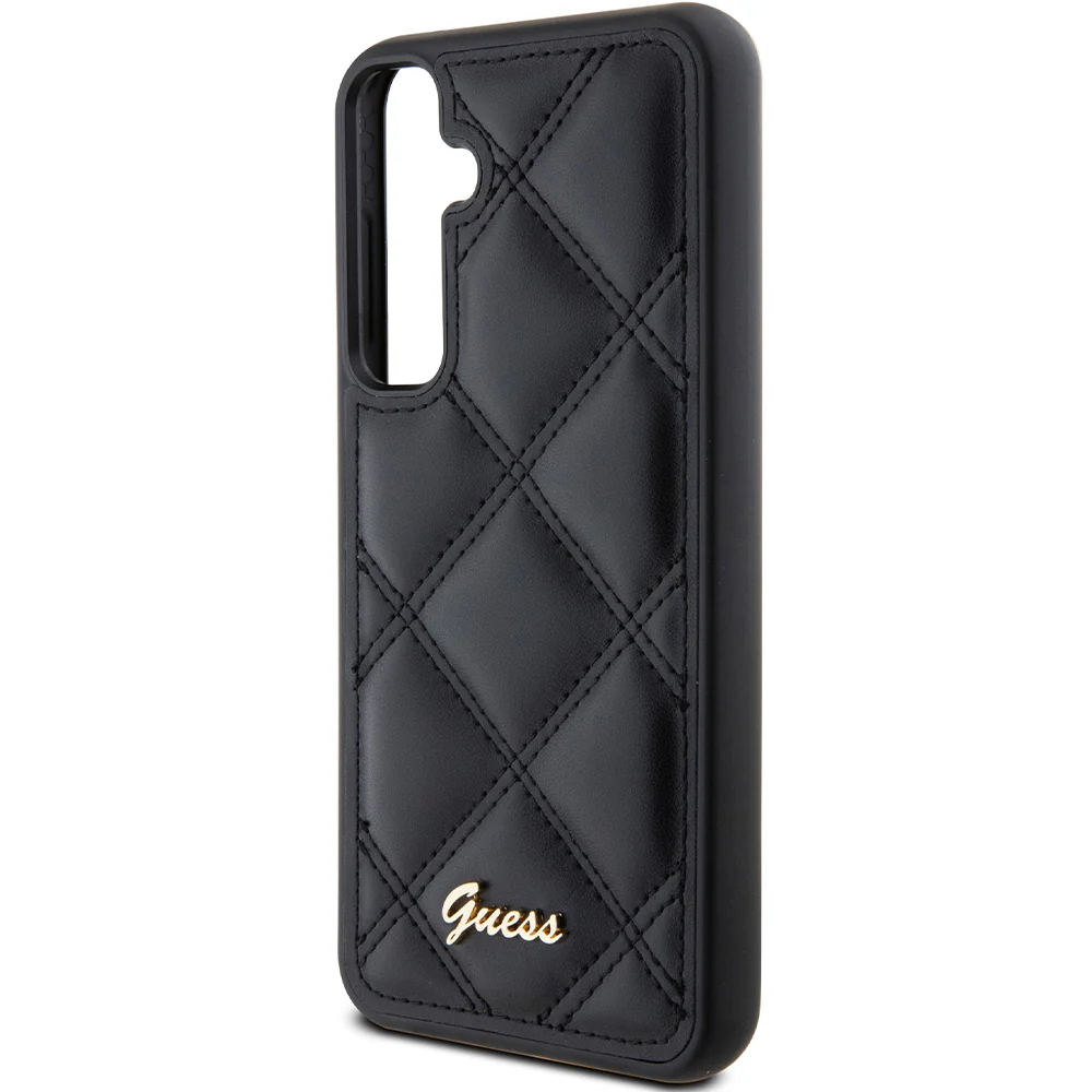 Schutzhülle für Samsung Galaxy S23 FE, Guess HardCase Quilted Metal Logo, Schwarz - Image 6