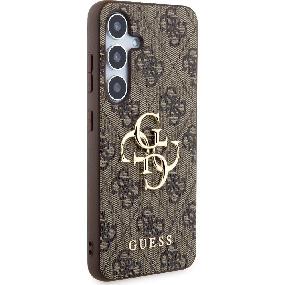 Schutzhülle für Galaxy S24, Guess 4G Big Metal Logo, Braun - Image 4