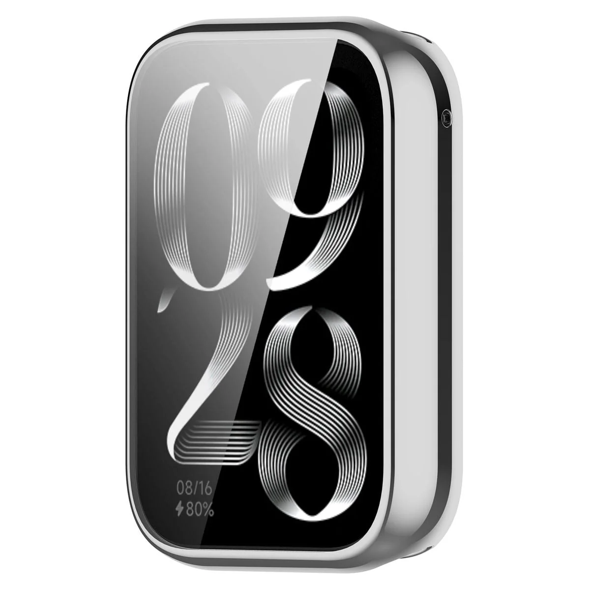 Schutzhülle für Xiaomi Mi Smart Band 9 Pro, Bizon Case Watch Felipe, Silbern - Image 8