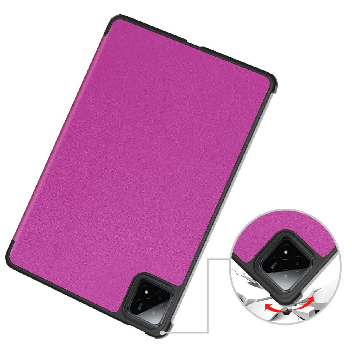 Schutzhülle für Xiaomi Pad 8 / 8 Pro / 7 / 7 Pro, Bizon Case Tab Croc, Violett - Image 3