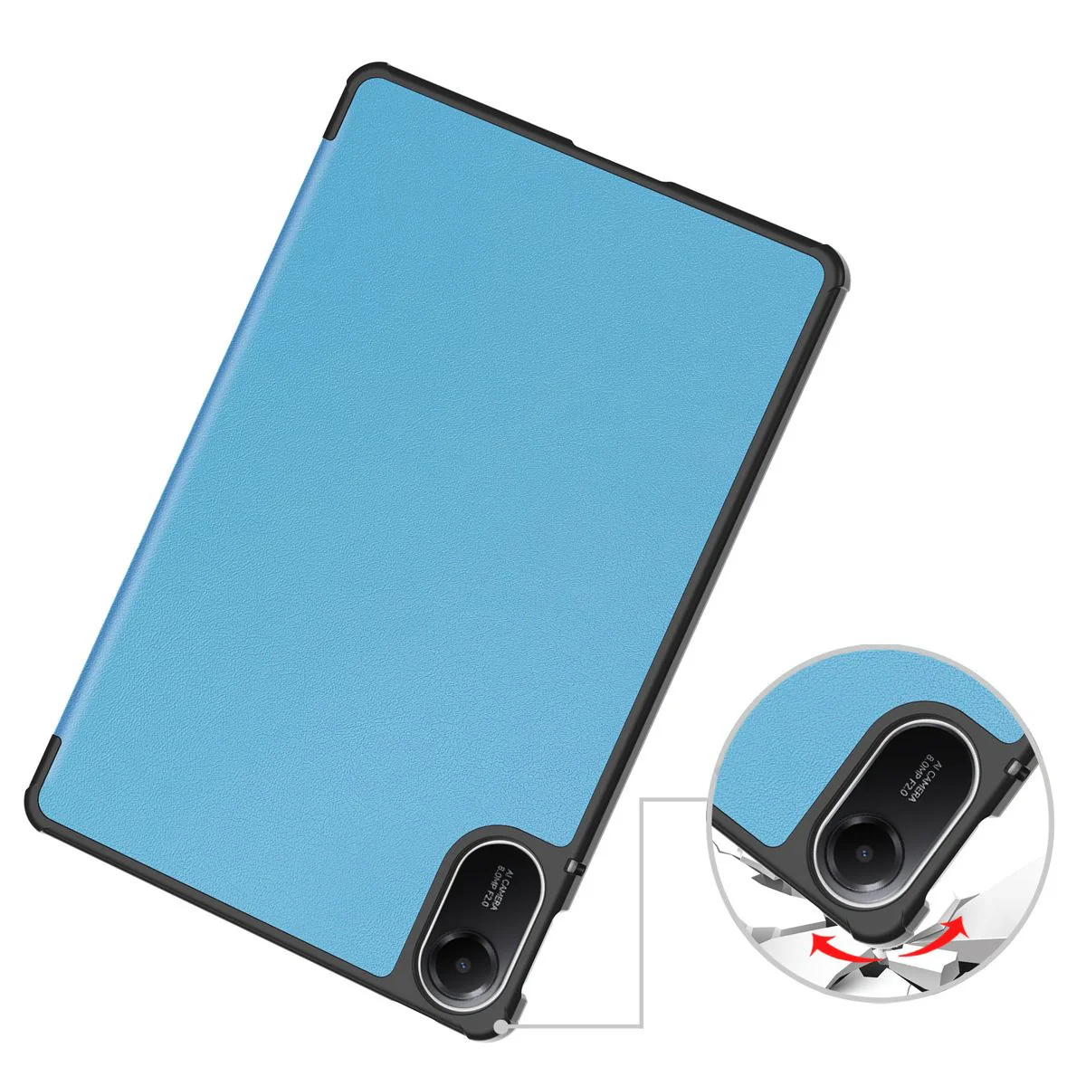 Schutzhülle für Xiaomi Redmi Pad 2, Bizon Case Tab Croc, Blau - Image 3