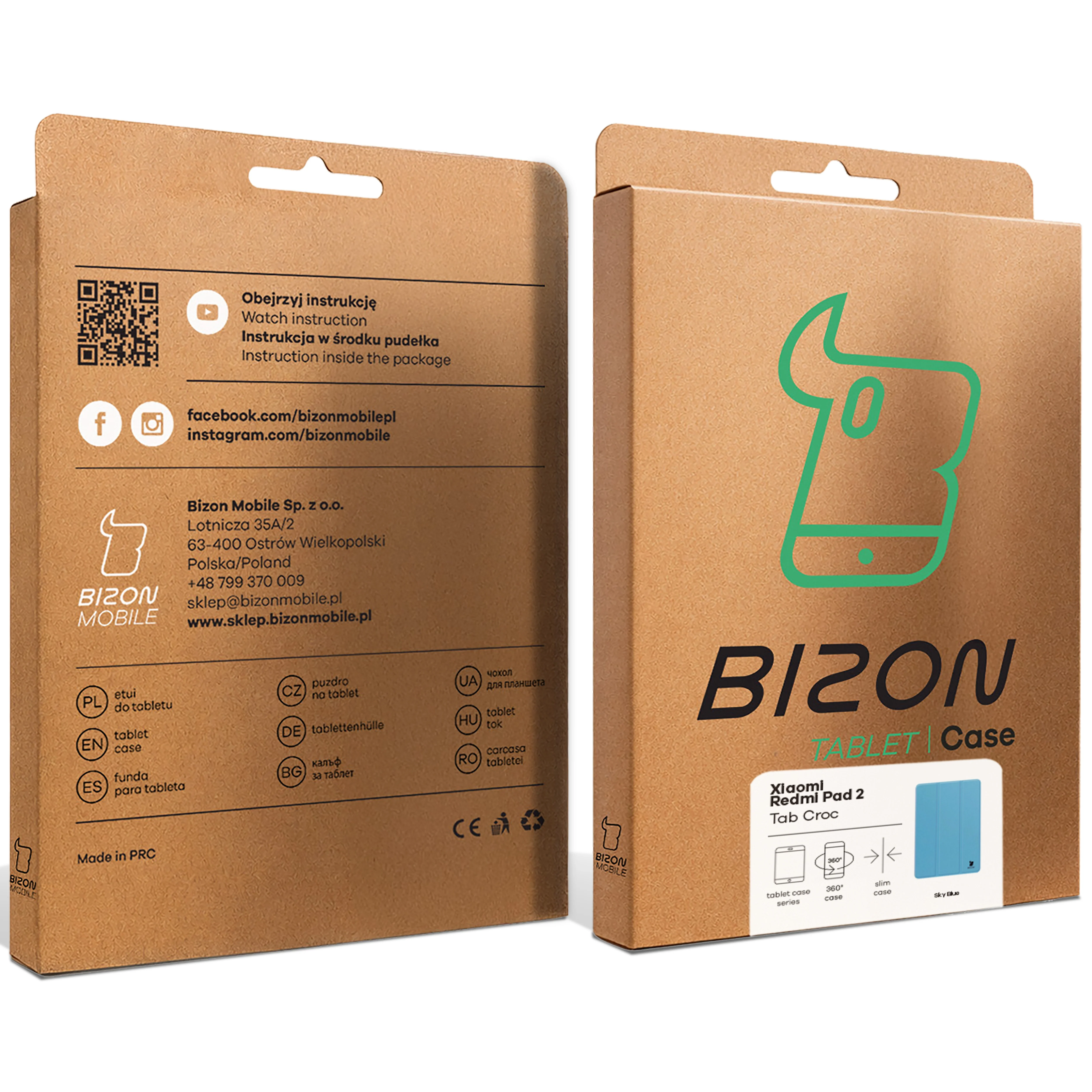 Schutzhülle für Xiaomi Redmi Pad 2, Bizon Case Tab Croc, Blau - Image 8