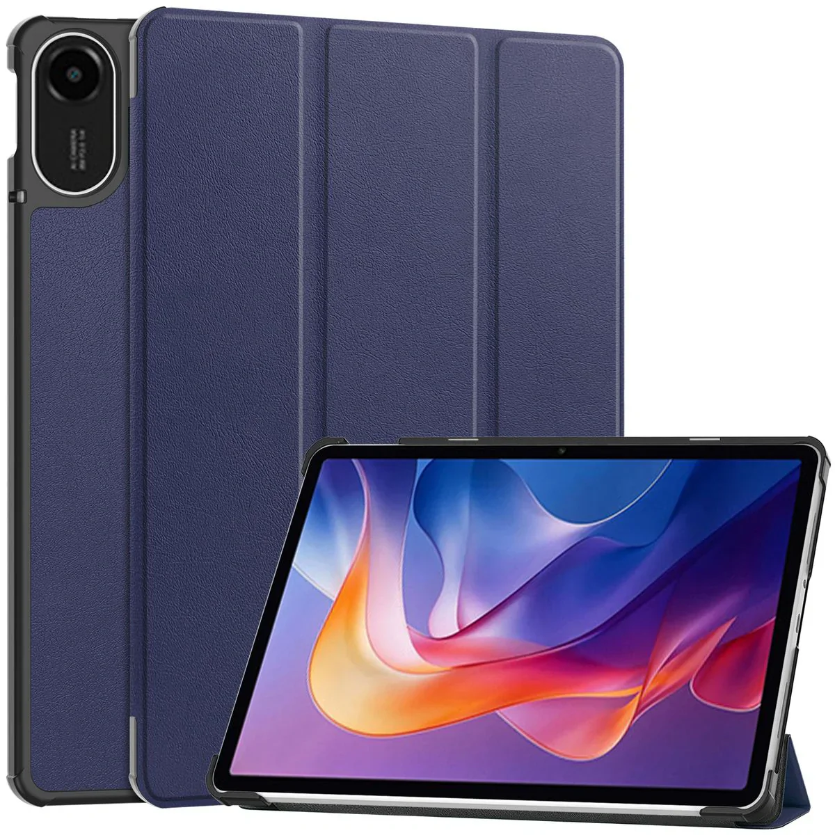 Schutzhülle für Xiaomi Redmi Pad 2, Bizon Case Tab Croc, Dunkelblau