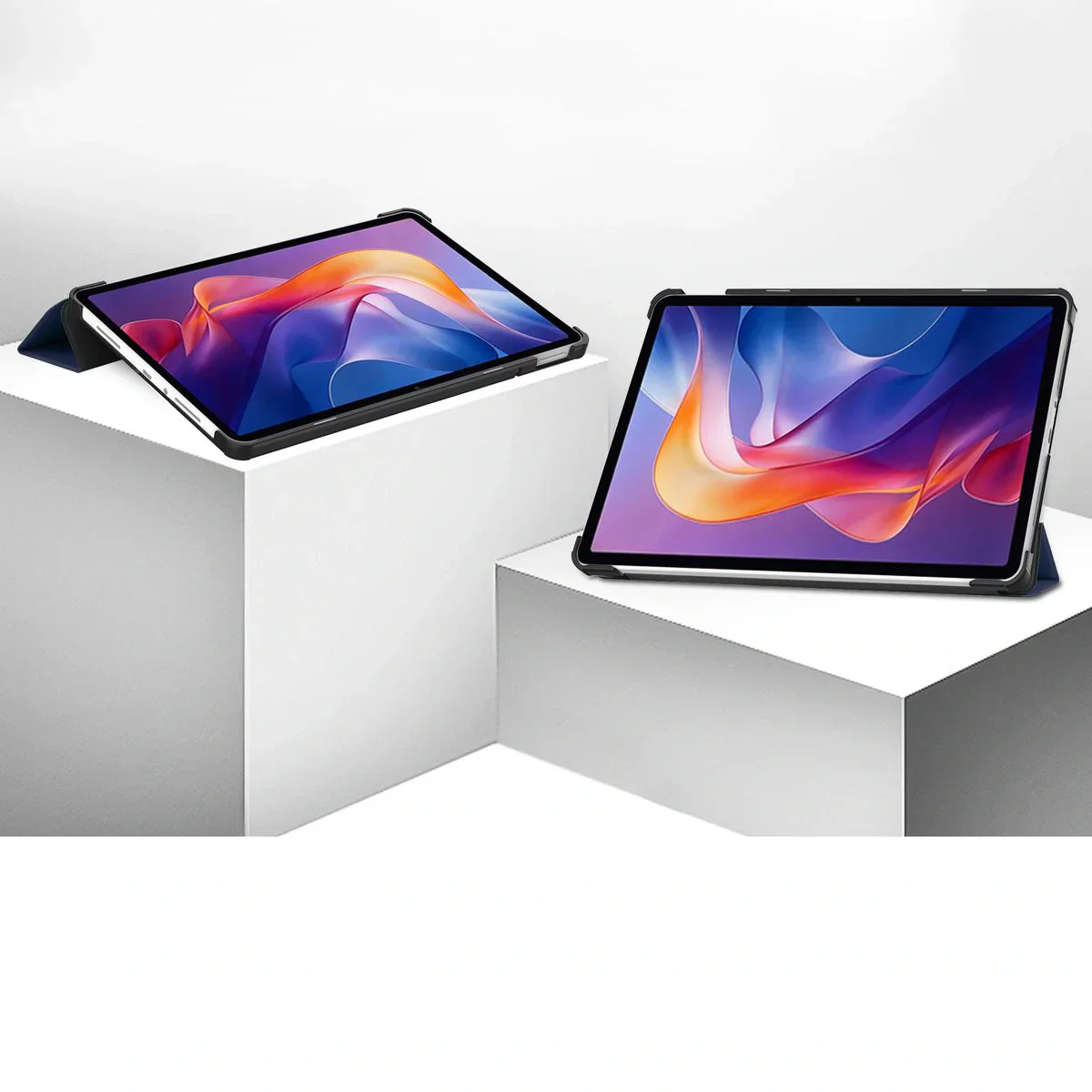 Schutzhülle für Xiaomi Redmi Pad 2, Bizon Case Tab Croc, Dunkelblau - Image 2