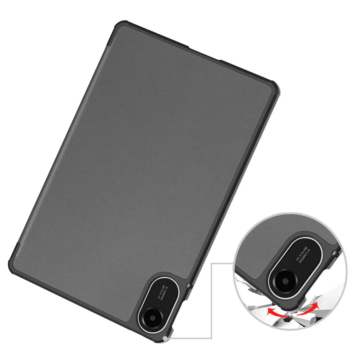 Schutzhülle für Xiaomi Redmi Pad 2, Bizon Case Tab Croc, Grau - Image 3