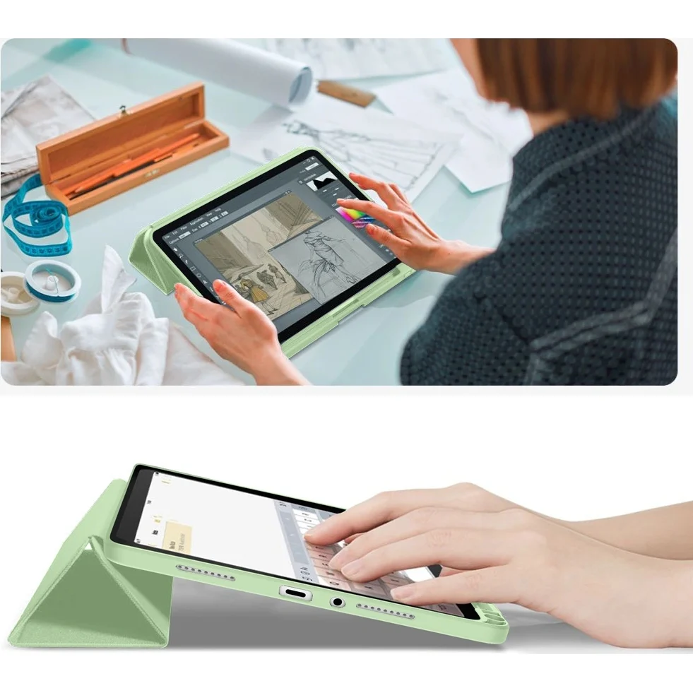 Schutzhülle für Xiaomi Redmi Pad 2, Tech-Protect SC Pen, Grün - Image 9