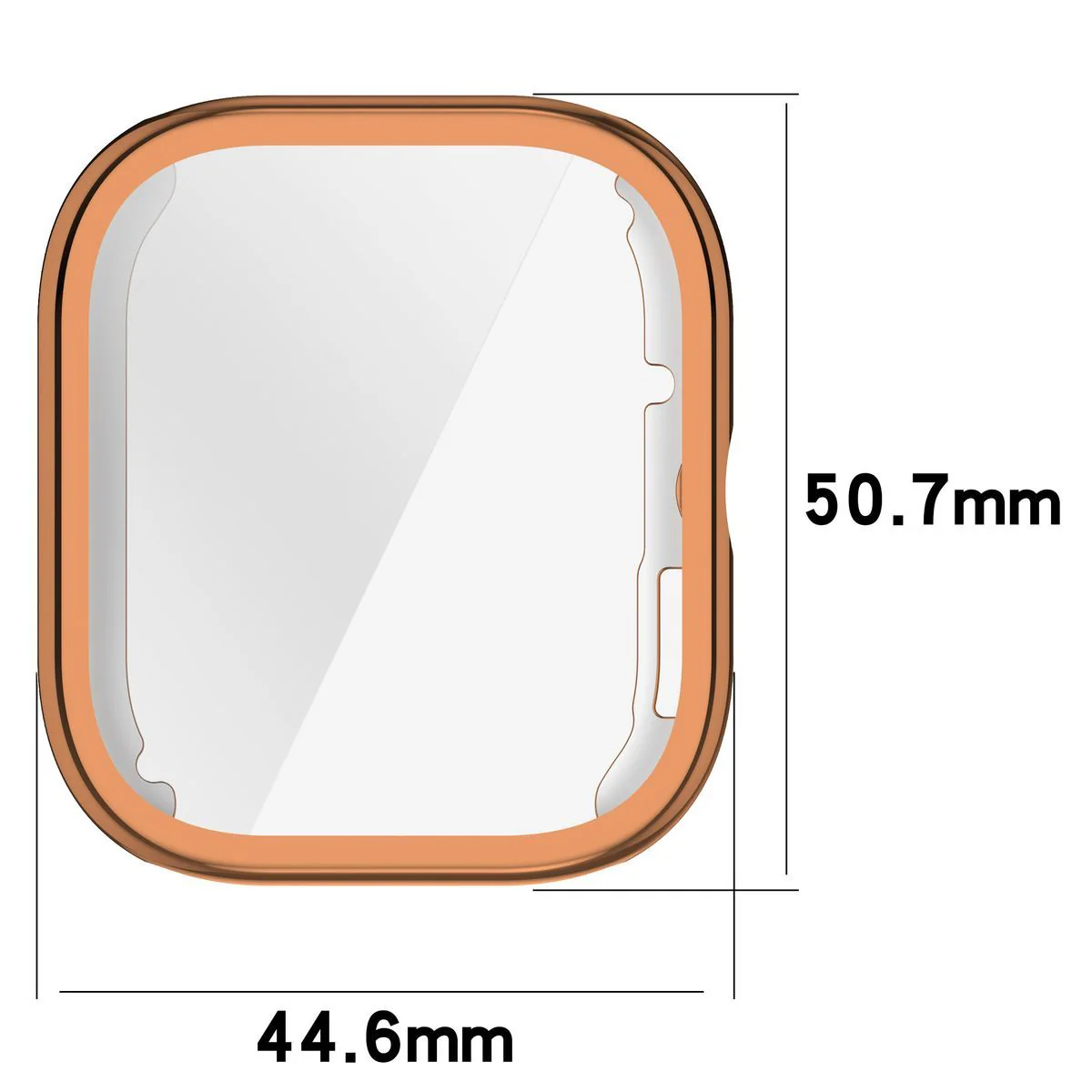 Schutzhülle für Xiaomi Redmi Watch 5, Bizon Case Watch Felipe, Rosegold - Image 2