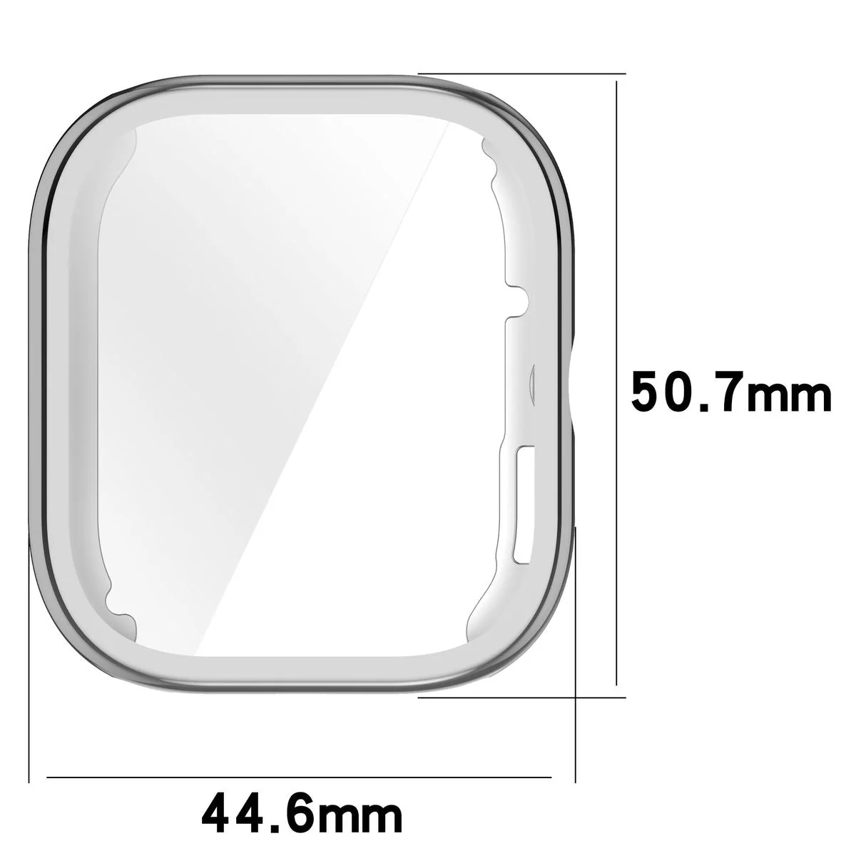 Schutzhülle für Xiaomi Redmi Watch 5, Bizon Case Watch Felipe, Silbern - Image 2