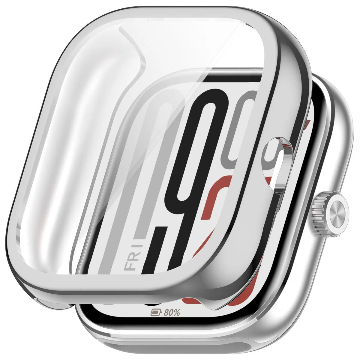 Schutzhülle für Xiaomi Redmi Watch 5, Bizon Case Watch Felipe, Silbern - Image 7