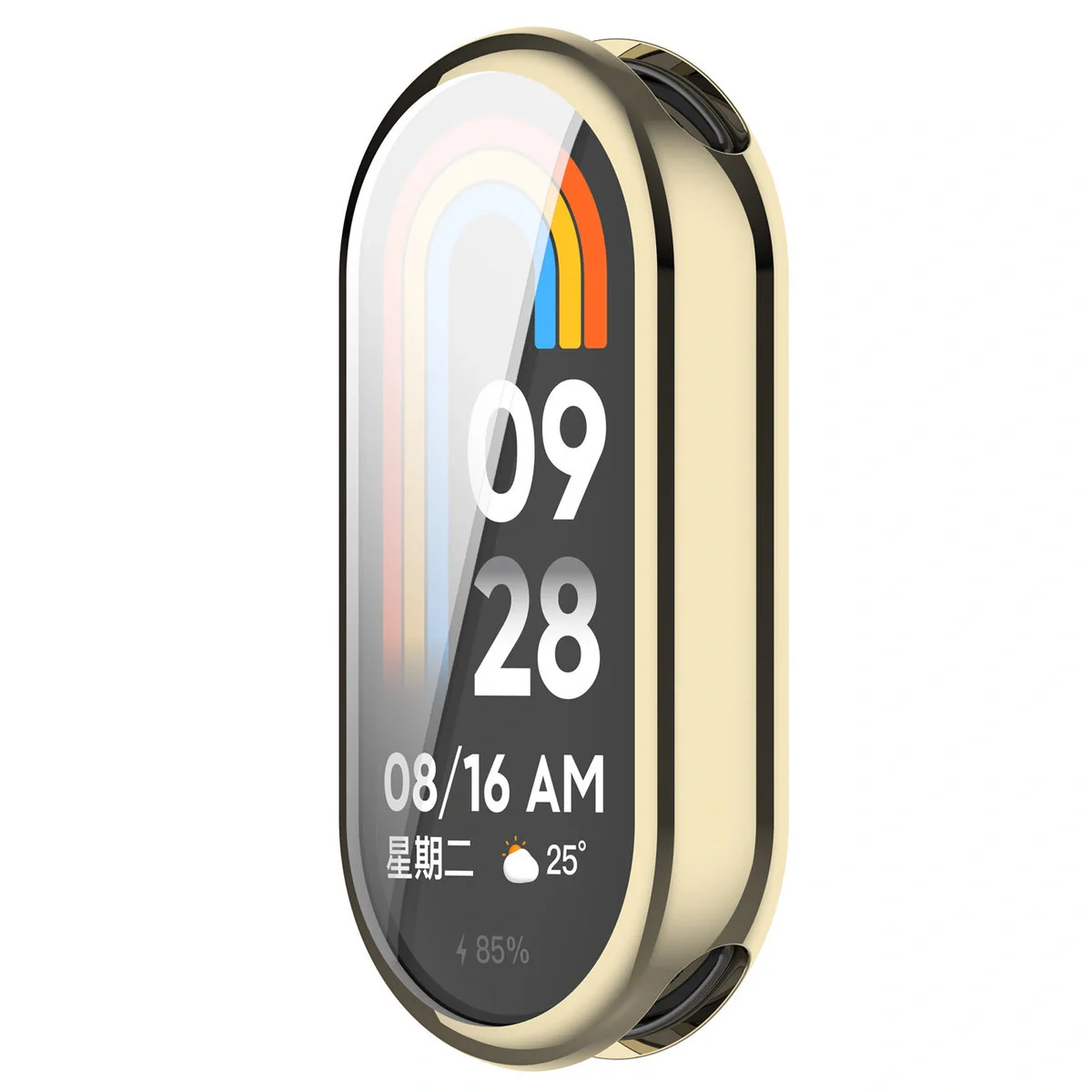 Schutzhülle für Xiaomi Smart Band 10, Bizon Case Watch Felipe, Golden - Image 8