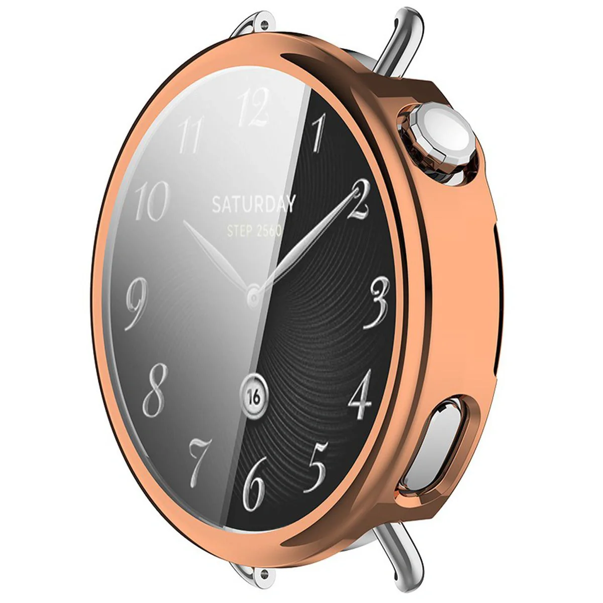 Schutzhülle für Xiaomi Watch S4 41 mm, Bizon Case Watch Felipe, Rosegold - Image 8