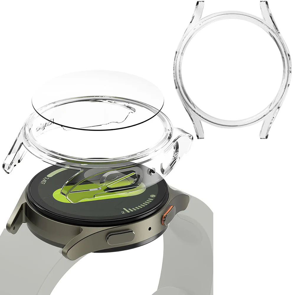 Schutzhülle + Glas für Galaxy Watch 7 44mm, Ringke Slim & Tempered Glass, Transparent - Image 4