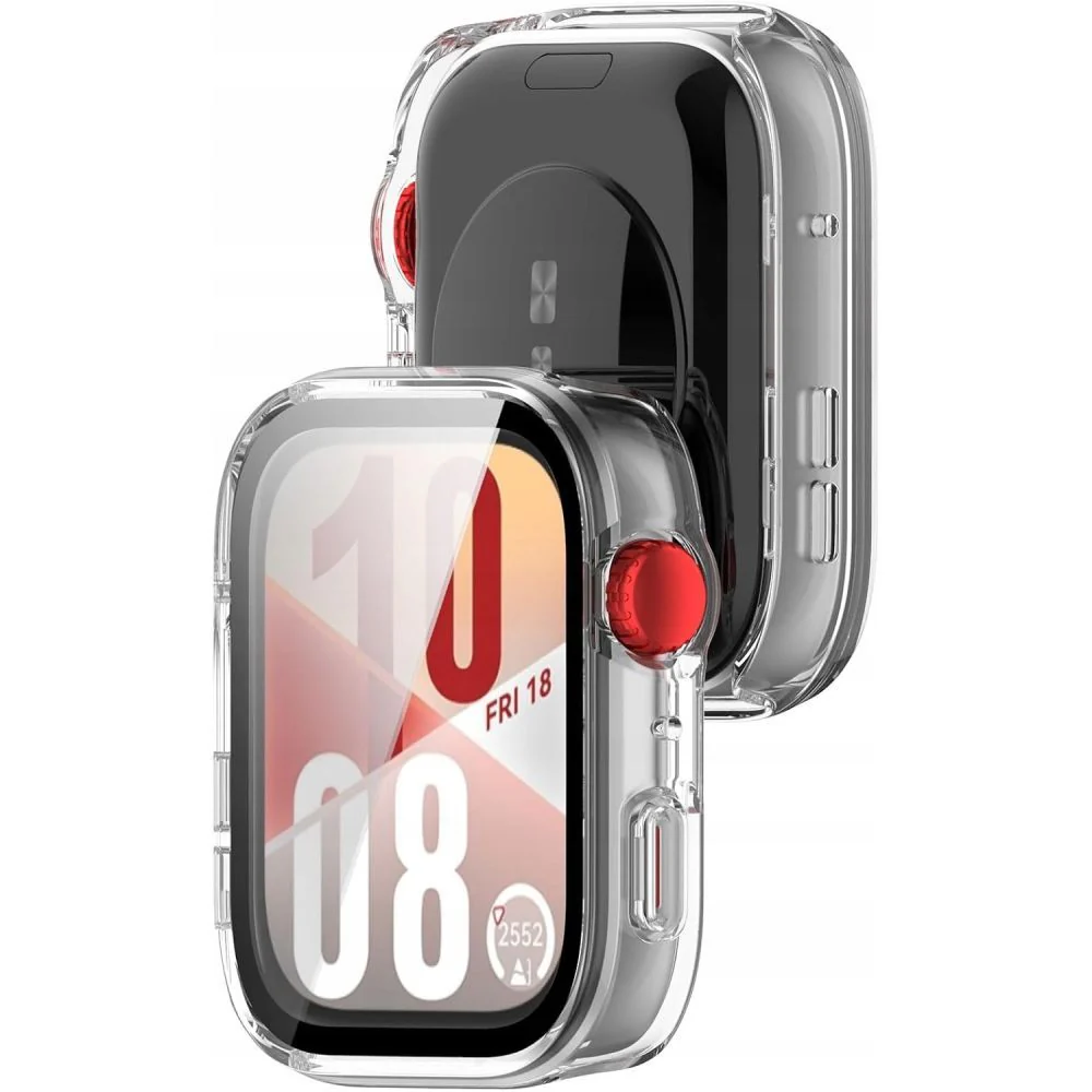 Schutzhülle + Glas für Huawei Watch Fit 4, Tech-Protect Defense, Transparent - Image 3