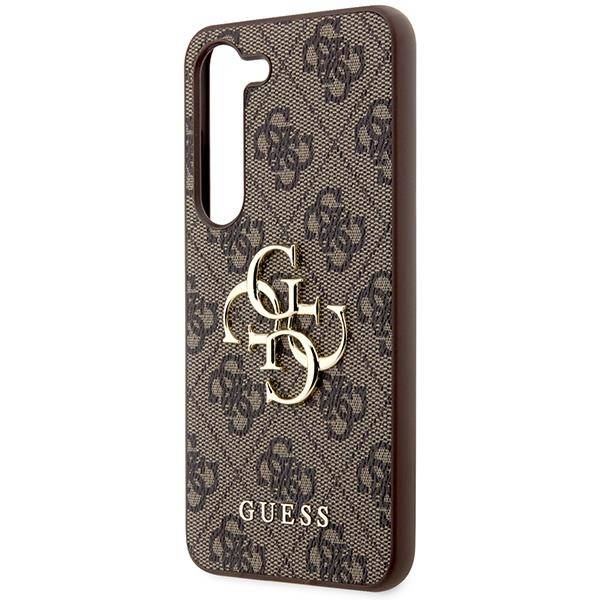 Schutzhülle Guess 4G Big Metal Logo für Galaxy S23, Braun - Image 5