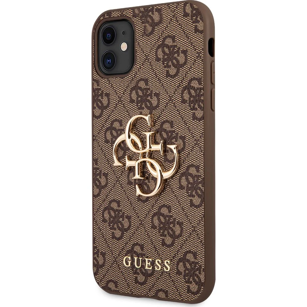 Schutzhülle Guess 4G Big Metal Logo für iPhone 11 / XR, Braun - Image 3