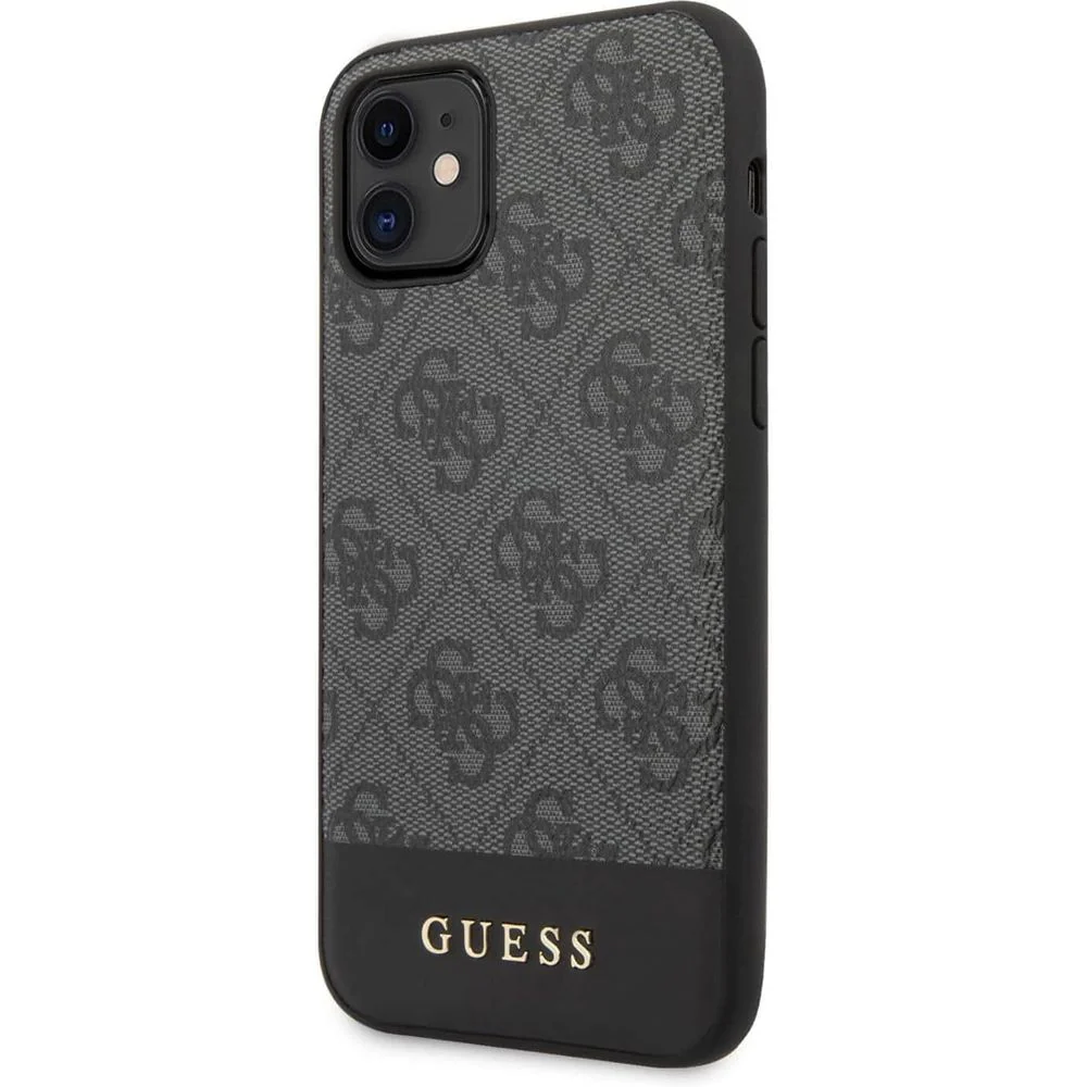 Handyhülle Guess 4G Metal Gold Logo für iPhone 11, Grau - Image 3