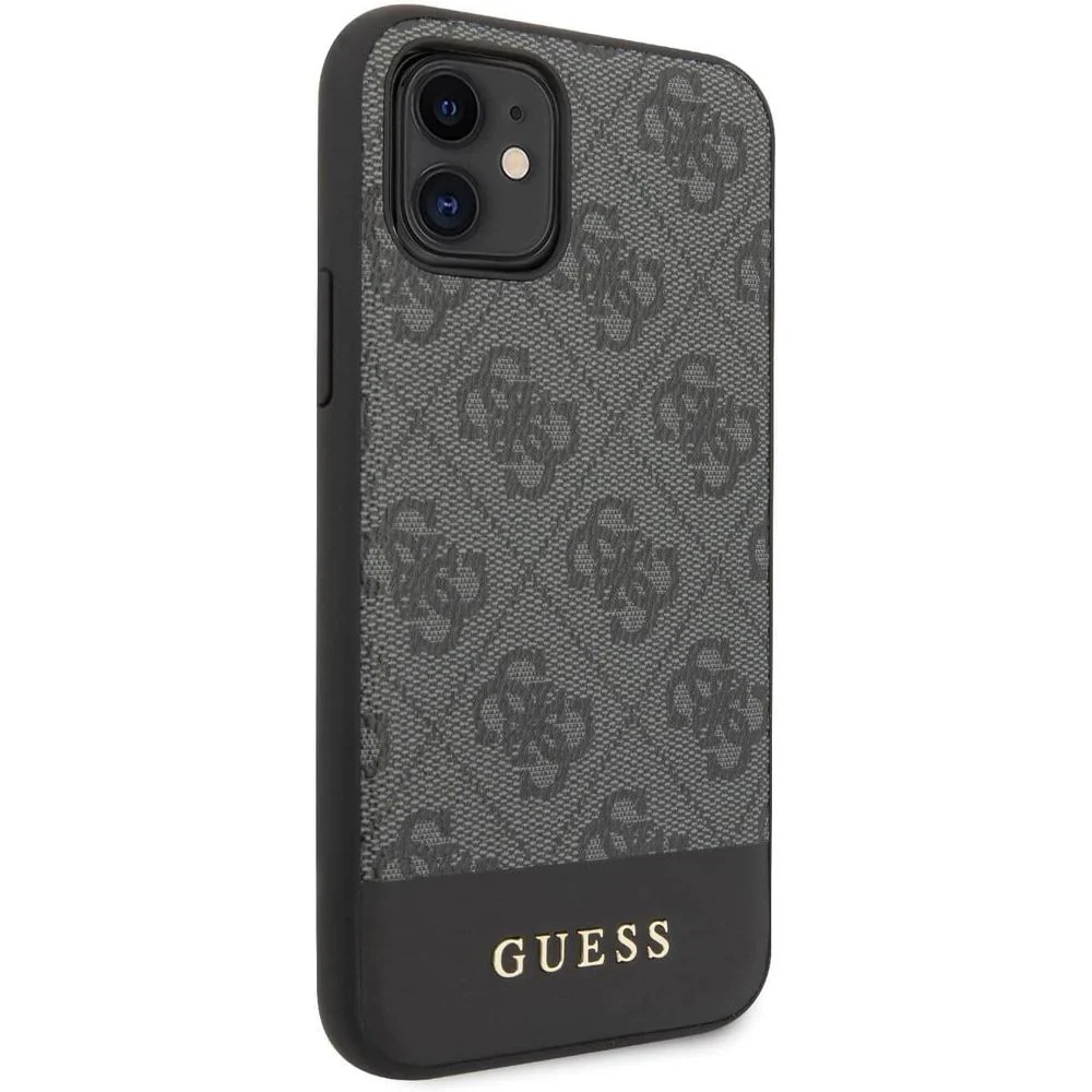 Handyhülle Guess 4G Metal Gold Logo für iPhone 11, Grau - Image 5