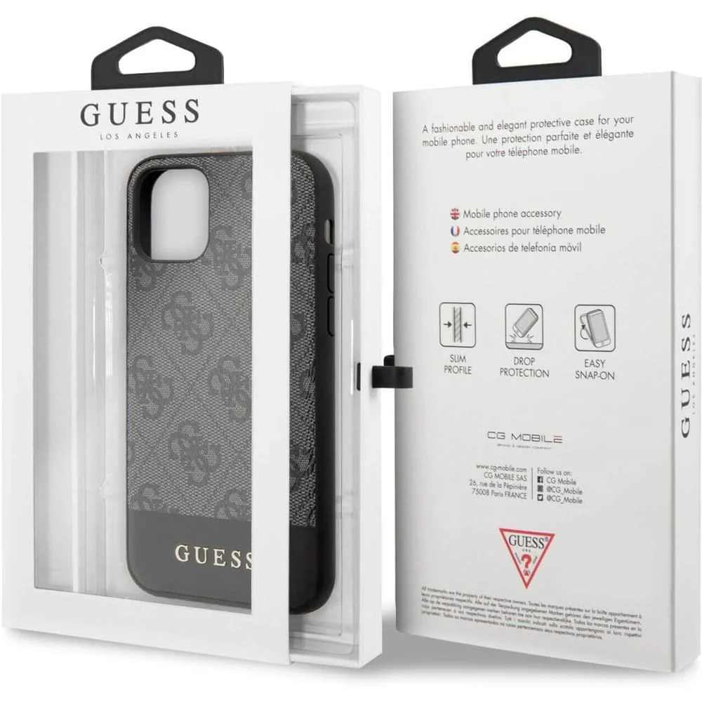 Handyhülle Guess 4G Metal Gold Logo für iPhone 11, Grau - Image 6