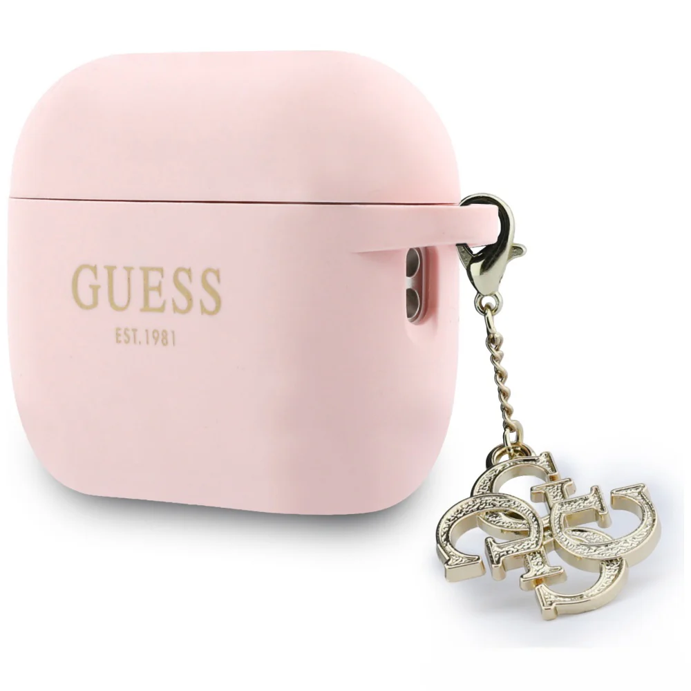 Schutzhülle Guess Silicone 4G Charm Case für AirPods Pro 3, Rosa - Image 3