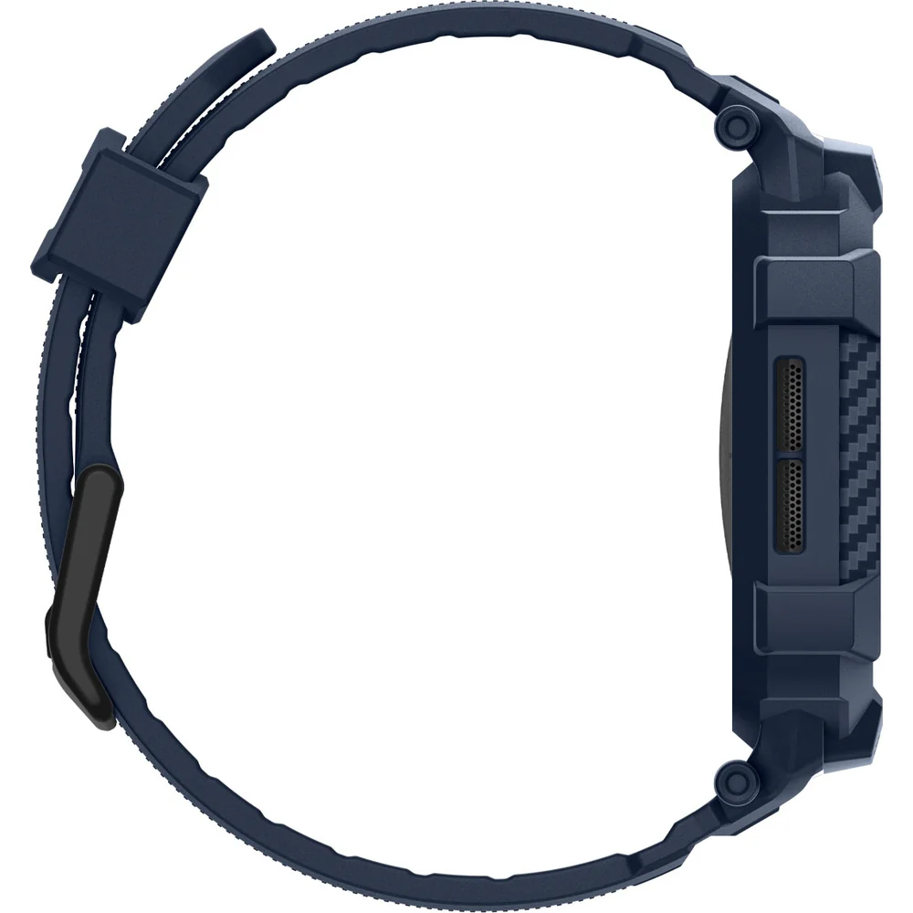 Schutzhülle mit Armband für Apple Watch 11 / 10 42 mm, Spigen Rugged Armor Pro 2, Dunkelblau - Image 4
