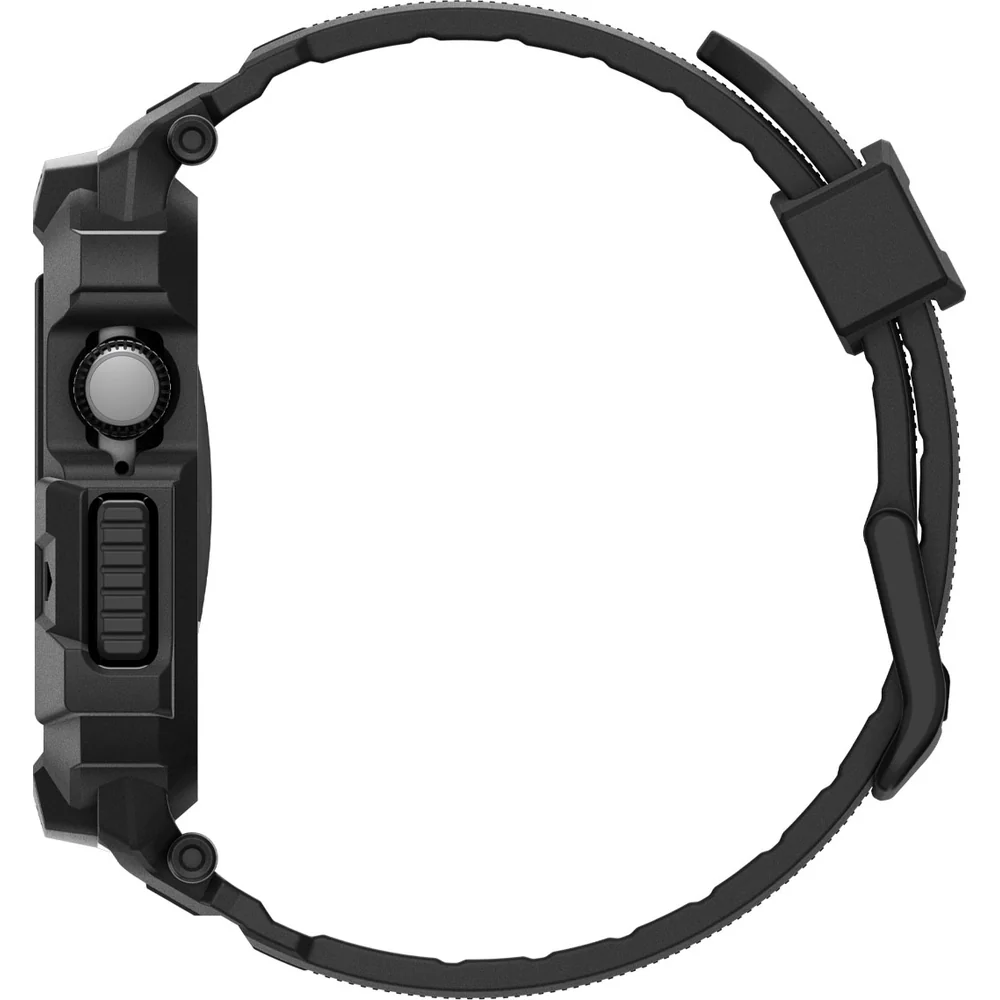 Schutzhülle mit Armband für Apple Watch 11 / 10 46 mm, Spigen Rugged Armor Pro 2, Schwarz - Image 5