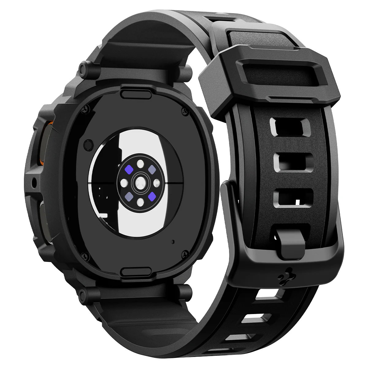 Schutzhülle mit Armband für Galaxy Watch 8 44mm, Spigen Rugged Armor Pro, Schwarz - Image 5