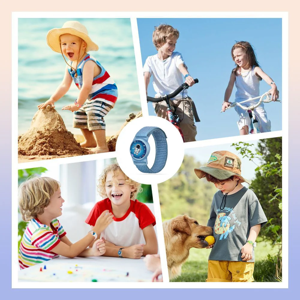 Schutzhülle mit Armband für Kinder, Tech-Protect für Apple AirTag 1/2, Blau - Image 5
