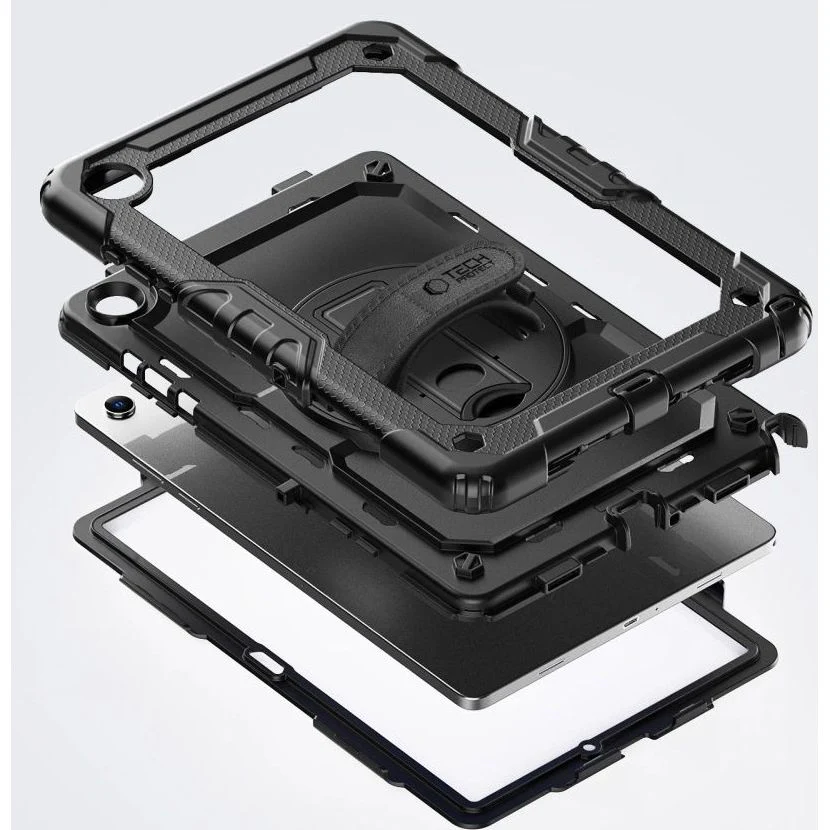 Schutzhülle mit Bildschirmschutz für Galaxy Tab A11 Plus / A9 Plus, Tech-Protect Solid, Schwarz - Image 4