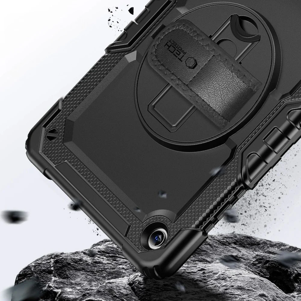 Schutzhülle mit Bildschirmschutz für Galaxy Tab A11 Plus / A9 Plus, Tech-Protect Solid, Schwarz - Image 5