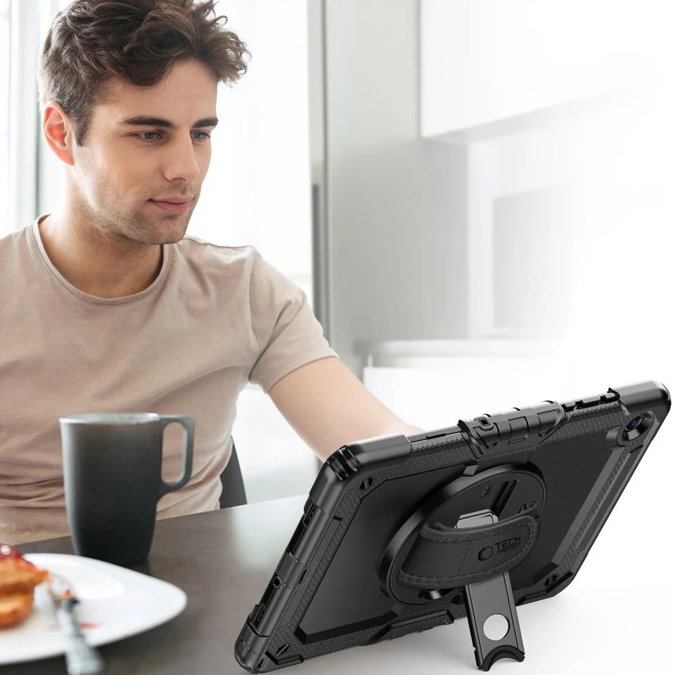 Schutzhülle mit Bildschirmschutz für Galaxy Tab A11 Plus / A9 Plus, Tech-Protect Solid, Schwarz - Image 6