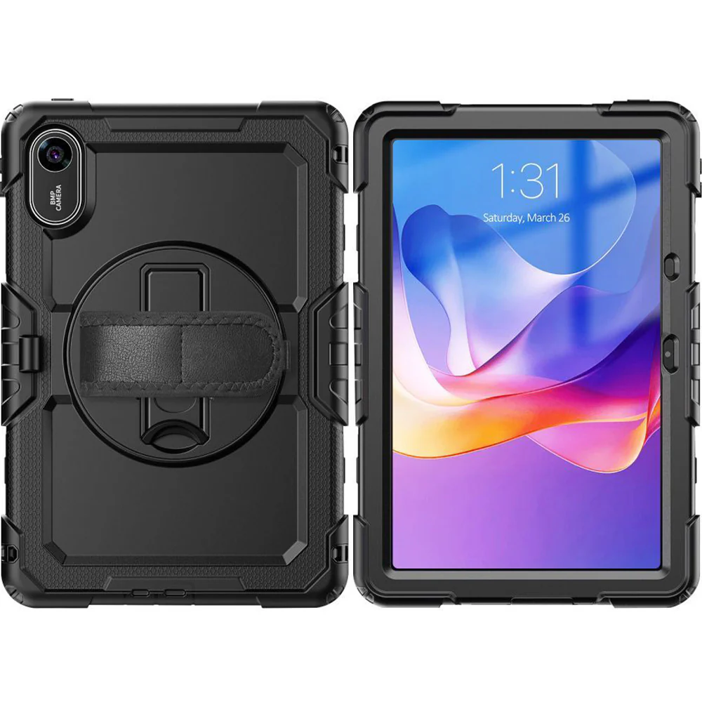 Schutzhülle mit Bildschirmschutz für Xiaomi Redmi Pad 2, Tech-Protect Solid, Schwarz - Image 3