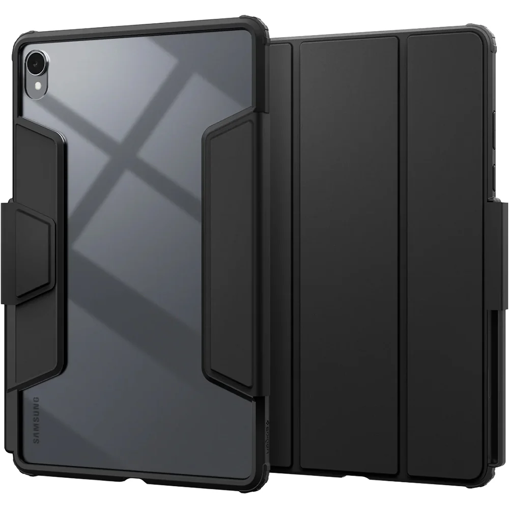 Schutzhülle mit Deckel für Galaxy Tab S11, Spigen Air Skin Pro, Schwarz