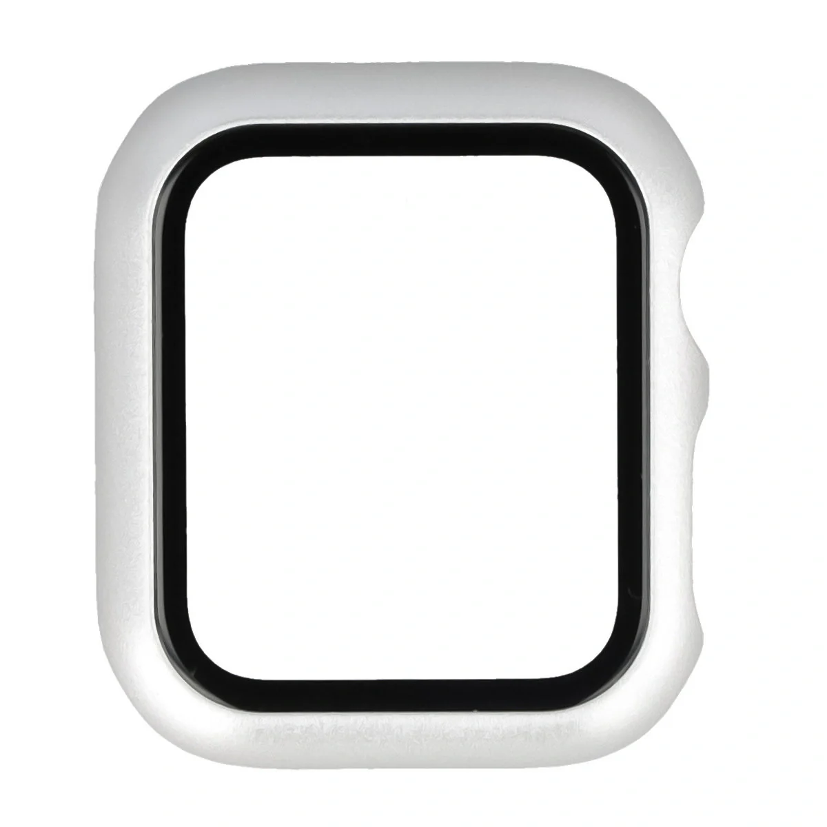 Schutzhülle mit Glas für Apple Watch SE 3 / SE 2 / SE / 6 / 5 / 4 (40 mm), Bizon Case Watch Adamo, mattes Silbern - Image 8