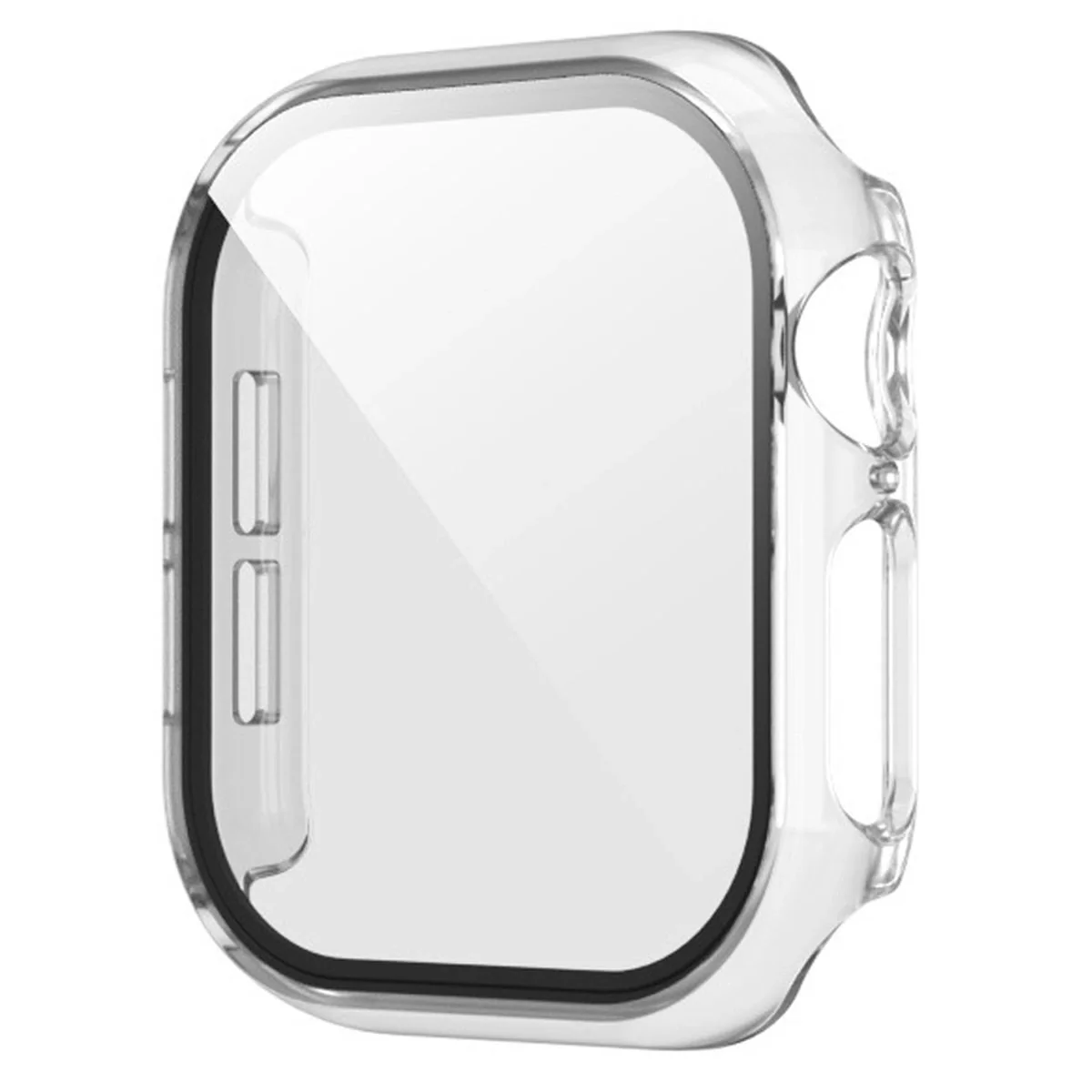 Schutzhülle mit Glas für Apple Watch SE 3 / SE 2 / SE / 6 / 5 / 4 (40 mm), Bizon Case Watch Adamo, Transparent - Image 3