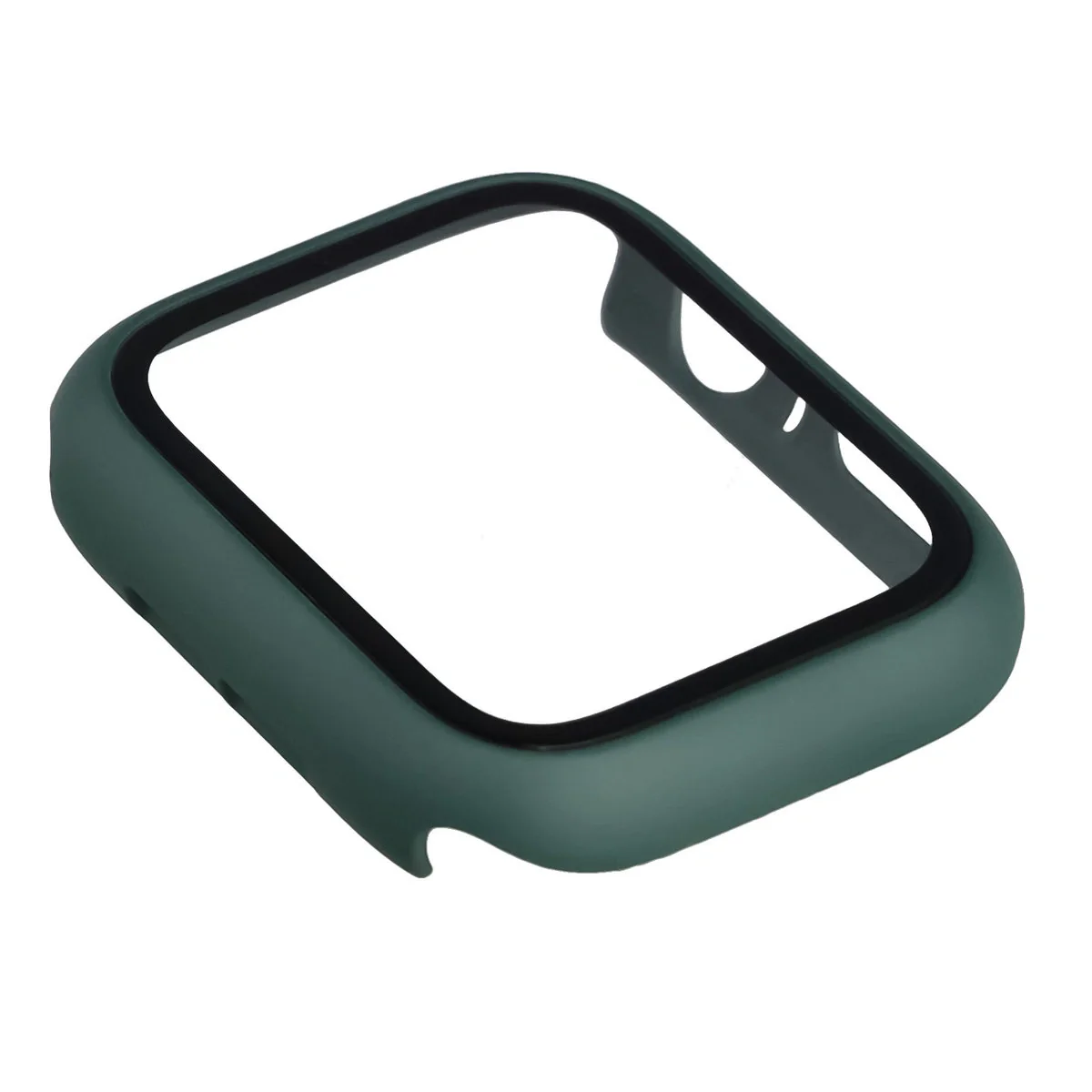 Schutzhülle mit Glas für Apple Watch SE 3 / SE 2 / SE / 6 / 5 / 4 (44 mm), Bizon Case Watch Adamo, mattes Dunkelgrün - Image 7