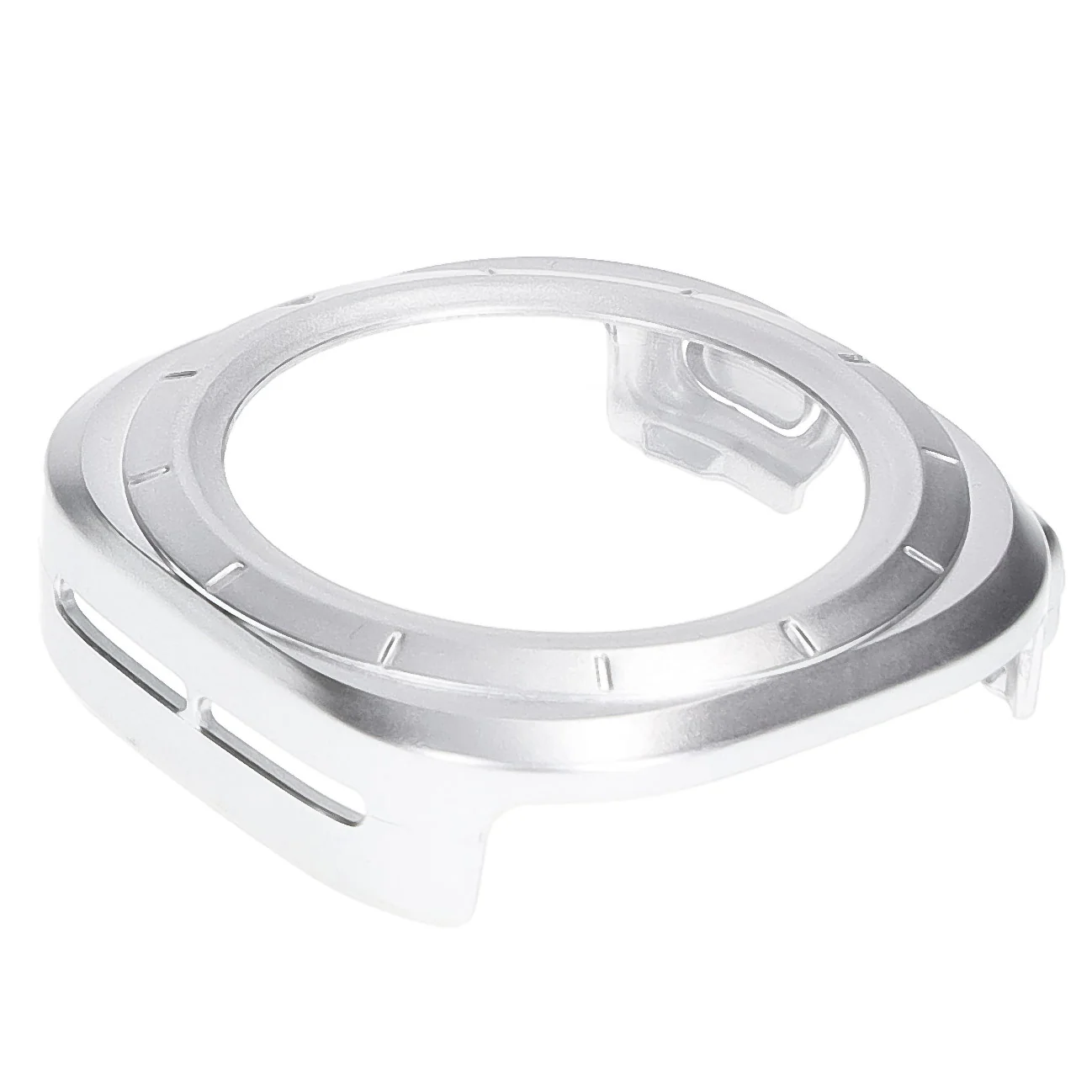 Schutzhülle mit Glas für Galaxy Watch Ultra 2 / 1, Bizon Case Watch Adamo, satiniertes Silbern - Image 7
