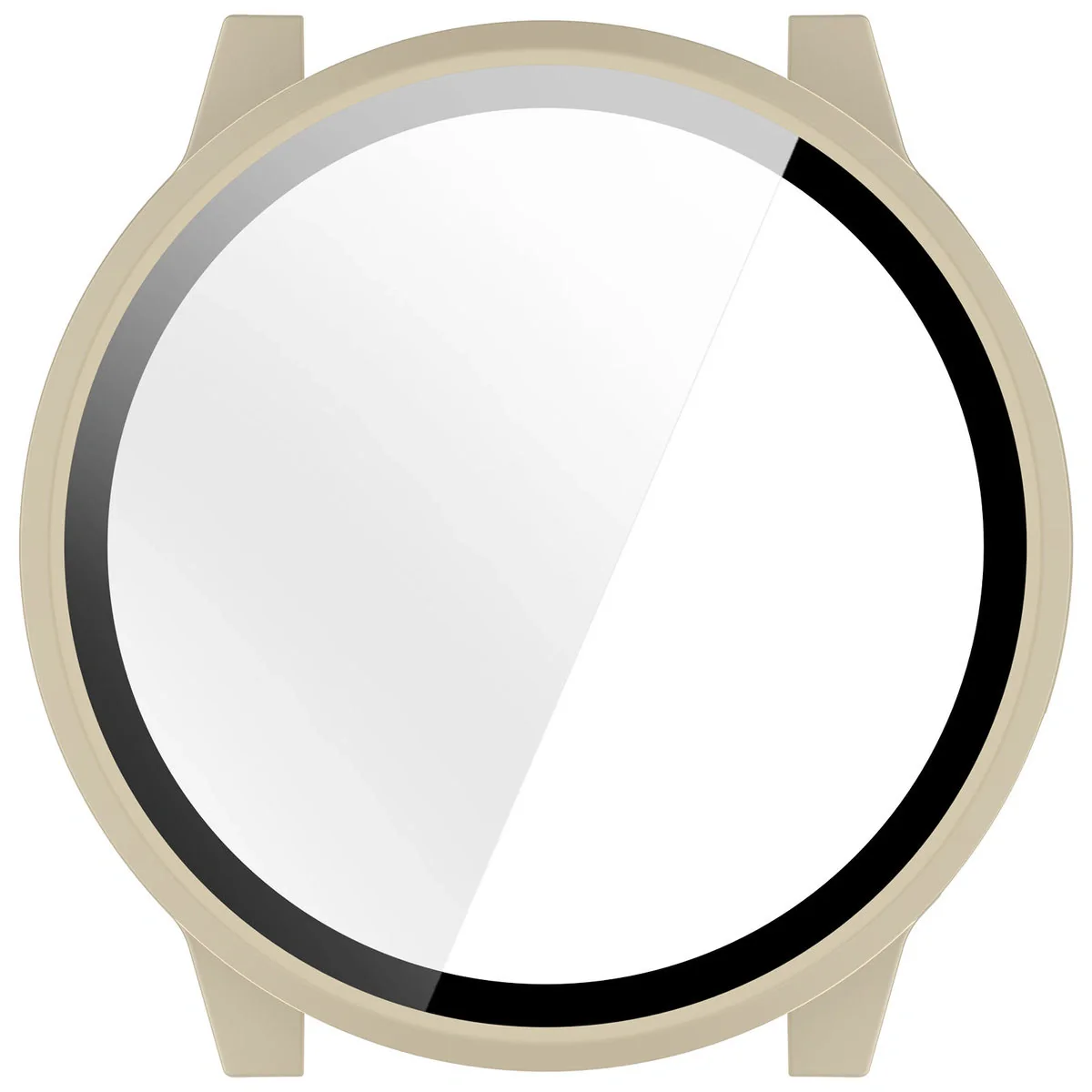 Schutzhülle mit Glas für Garmin Venu 4 41 mm, Bizon Case Watch Adamo, Beige - Image 8