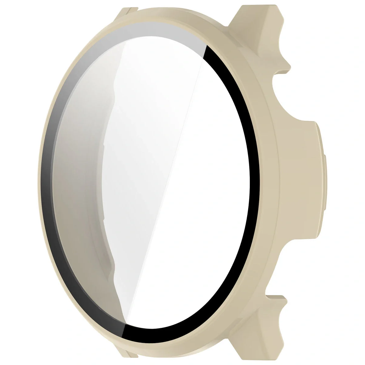 Schutzhülle mit Glas für Garmin Venu 4 45 mm, Bizon Case Watch Adamo, Beige - Image 3