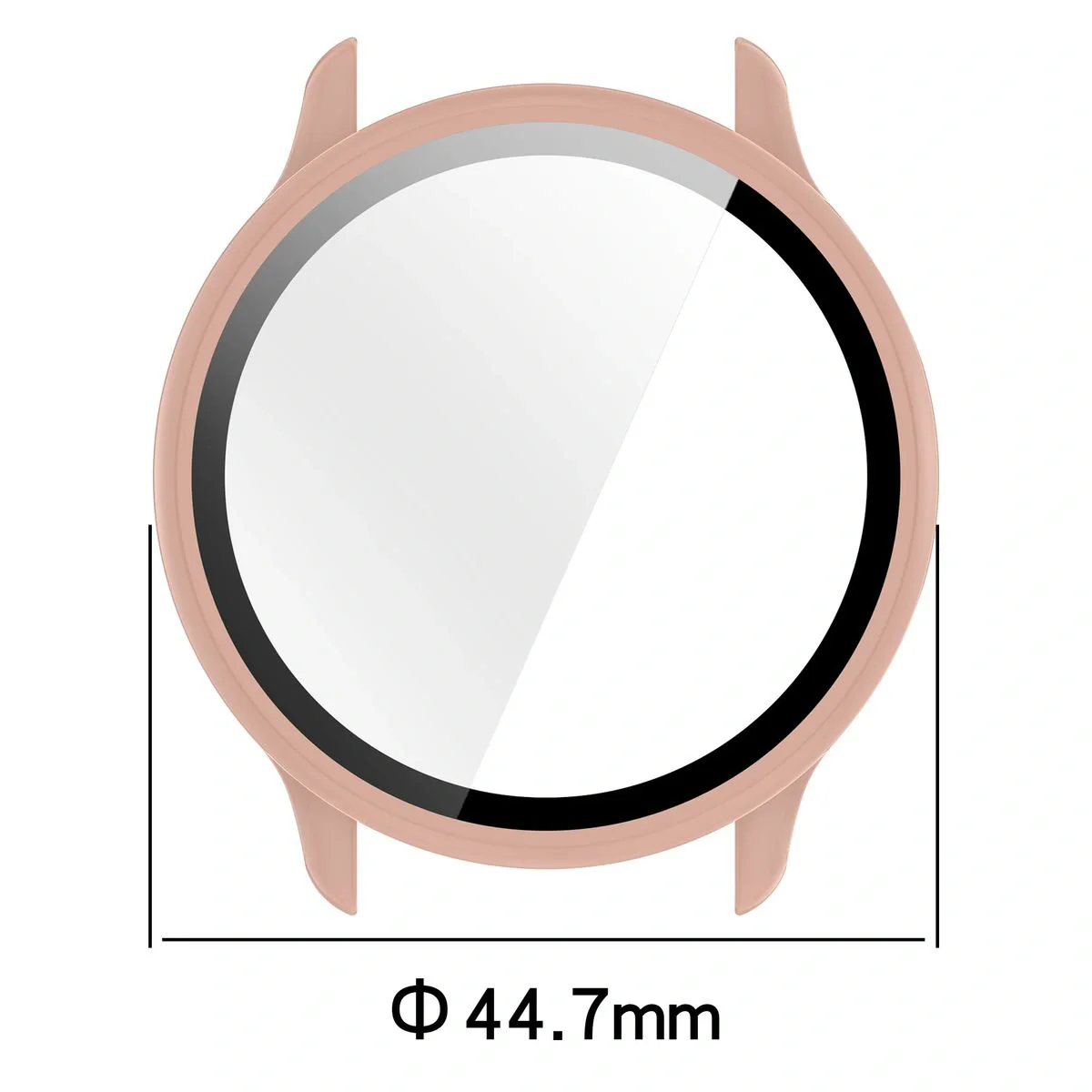 Schutzhülle mit Glas für Garmin Vivoactive 6, Bizon Case+Glass Watch, Rosa - Image 2