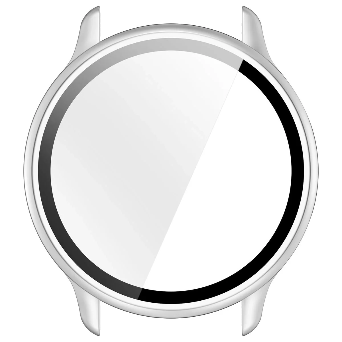 Schutzhülle mit Glas für Garmin Vivoactive 6, Bizon Case Watch Adamo, satiniertes Silbern - Image 8