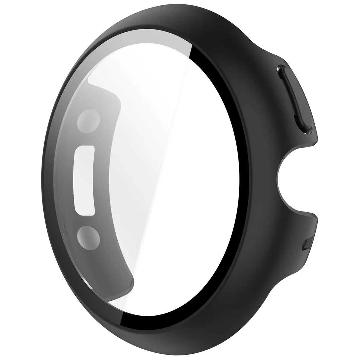 Schutzhülle mit Glas für Google Pixel Watch 4 41 mm, Bizon Case Watch Adamo, Matte Schwarz - Image 3