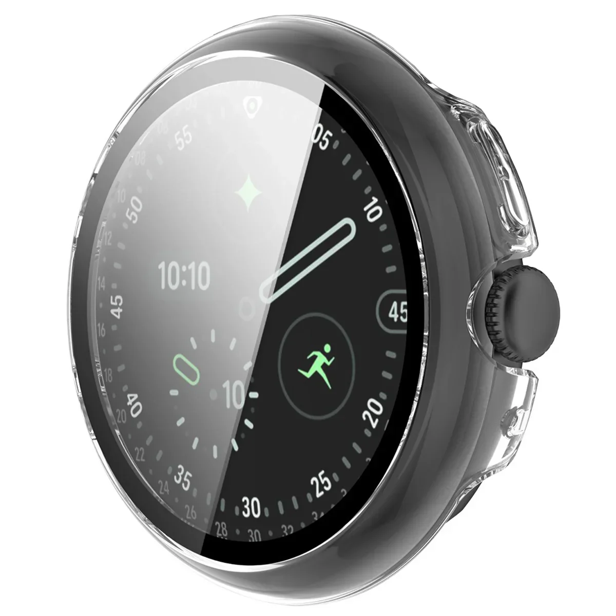 Schutzhülle mit Glas für Google Pixel Watch 4 41 mm, Bizon Case Watch Adamo, Transparent - Image 5