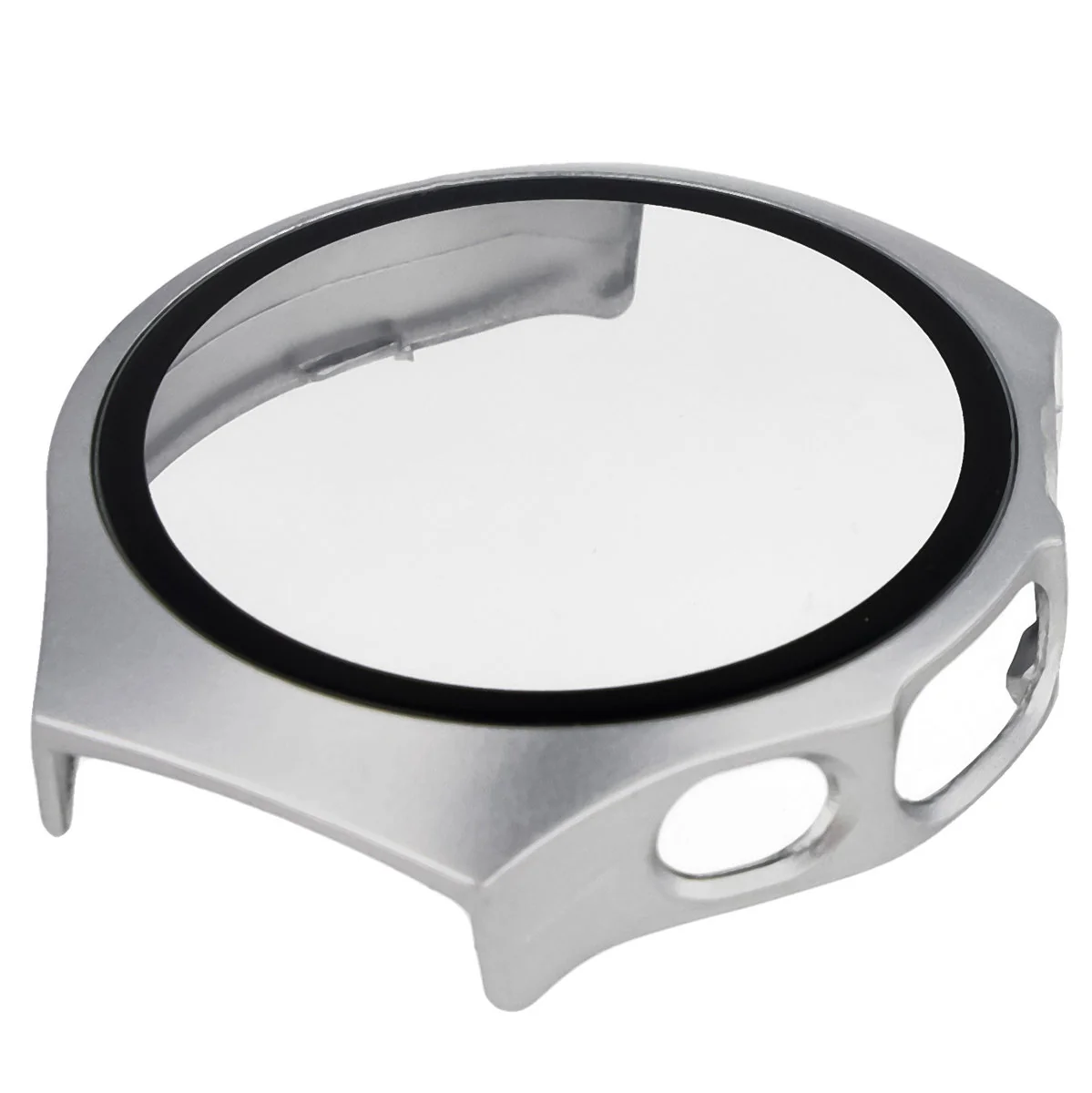 Schutzhülle mit Glas für Huawei Watch 5 42 mm, Bizon Case Watch Adamo, Satin Silber - Image 6