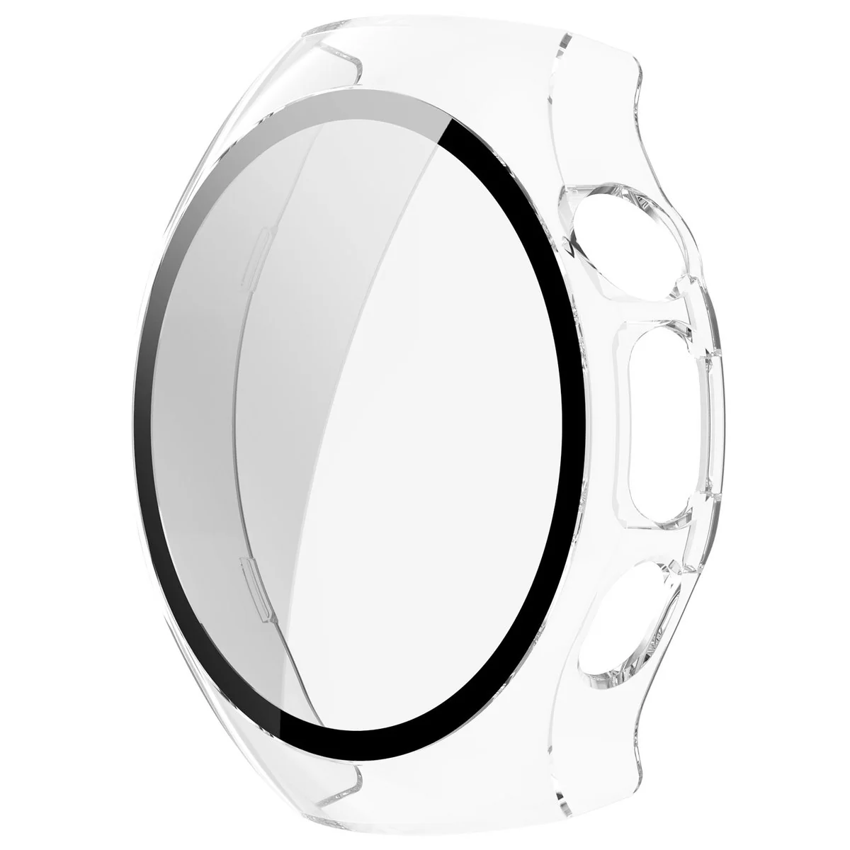Schutzhülle mit Glas für Huawei Watch 5 42 mm, Bizon Case Watch Adamo, Transparent - Image 3
